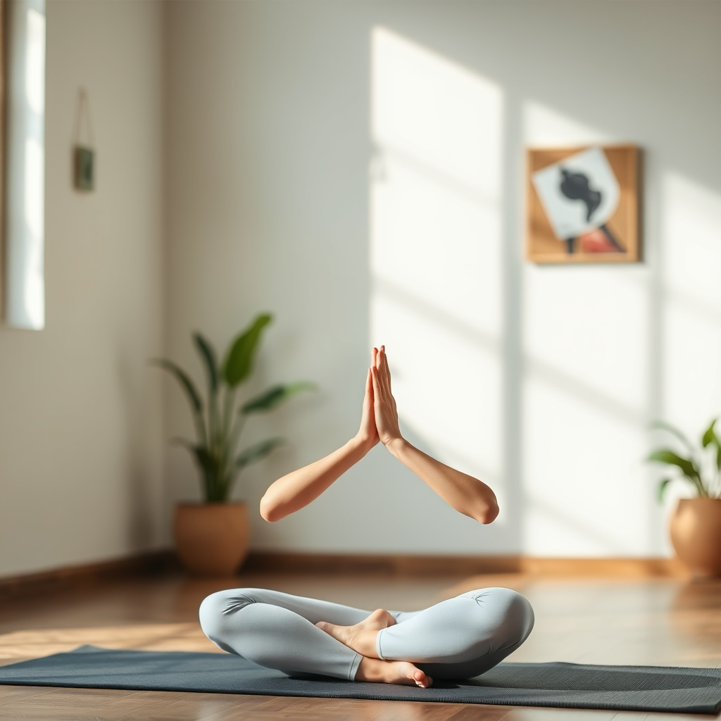 Healthy lifestyle yoga meditation